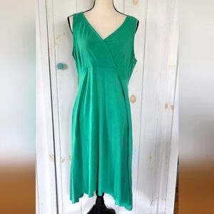 Eileen Fisher Organic Cotton Crossover Jersey Tank Dress